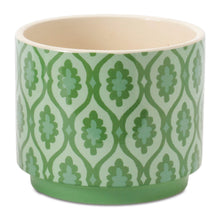 Load image into Gallery viewer, Geometric Patterned Dolomite Planter (Set of 2)