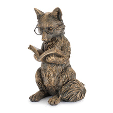 Load image into Gallery viewer, Reading Fox Figurine 6.5"H