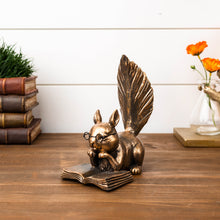 Load image into Gallery viewer, Reading Squirrel Figurine 6"H