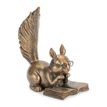 Load image into Gallery viewer, Reading Squirrel Figurine 6"H