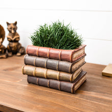 Load image into Gallery viewer, Decorative Book Stack Vase 5"H