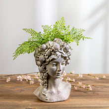 Load image into Gallery viewer, Decorative Woman Bust Planter 10.5"H