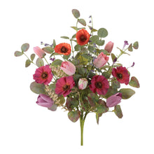 Load image into Gallery viewer, Poppy and Tulip Floral Bush (Set of 2)