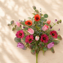 Load image into Gallery viewer, Poppy and Tulip Floral Bush (Set of 2)