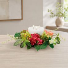Load image into Gallery viewer, Mixed Hydrangea Candle Ring 17"D