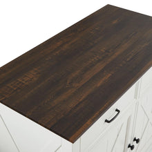 Load image into Gallery viewer, Clifton Kitchen Island W/Camille Stools Distressed White/Black - Kitchen Island & 2 Stools