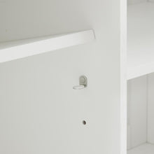 Load image into Gallery viewer, Clifton Kitchen Island W/Camille Stools Distressed White/Black - Kitchen Island & 2 Stools