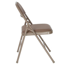 Load image into Gallery viewer, 2 Pack HERCULES Series Double Braced Beige Vinyl Folding Chair