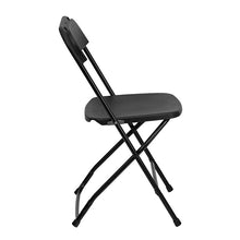 Load image into Gallery viewer, Plastic Folding Chair Black - 2 Pack 650LB Weight Capacity