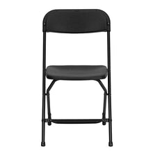 Load image into Gallery viewer, Plastic Folding Chair Black - 2 Pack 650LB Weight Capacity