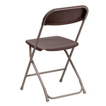Load image into Gallery viewer, Plastic Folding Chair Brown - 2 Pack 650LB Weight Capacity
