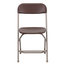 Load image into Gallery viewer, Plastic Folding Chair Brown - 2 Pack 650LB Weight Capacity