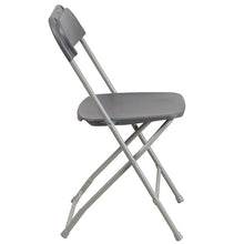Load image into Gallery viewer, Plastic Folding Chair Grey - 2 Pack 650LB Weight Capacity