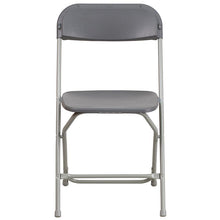 Load image into Gallery viewer, Plastic Folding Chair Grey - 2 Pack 650LB Weight Capacity