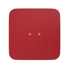 Load image into Gallery viewer, Perry Set of 4 Poly Resin Wood Seat with Rounded Edges for Colorful Metal Chairs and Stools in Red