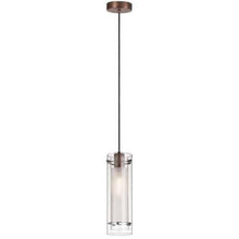 Load image into Gallery viewer, Single Pendant Clear Frosted Glass