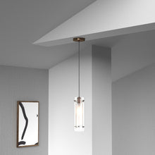 Load image into Gallery viewer, Single Pendant Clear Frosted Glass