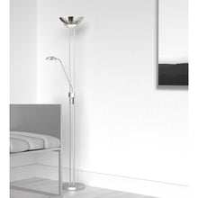 Load image into Gallery viewer, Mother/Son Floor Lamp/Satin Chrome