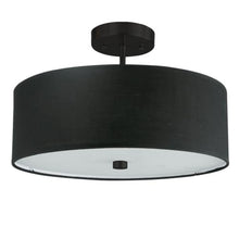 Load image into Gallery viewer, 3LT Semi-Flush MB, Black Shade