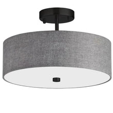 Load image into Gallery viewer, 3LT Semi-Flush MB, Grey Shade