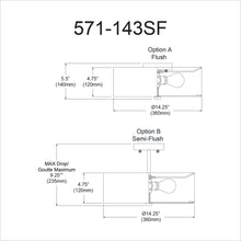 Load image into Gallery viewer, 3LT Incandescent Semi-Flush PC, White Shade