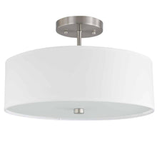 Load image into Gallery viewer, 3LT Incandescent Semi-Flush SC, White Shade