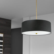 Load image into Gallery viewer, 4LT Incandescent Pendant AGB, Black Shade
