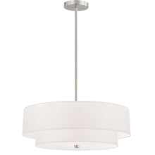 Load image into Gallery viewer, 4LT Incand 2 Tier Pendant, SC, WH Shade