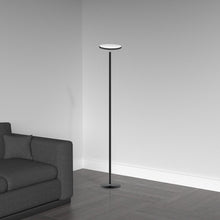 Load image into Gallery viewer, Torchier Floor Lamp, Sandy Black Finish