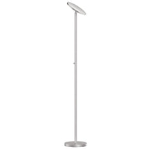 Load image into Gallery viewer, Torchier Floor Lamp, Satin Nickel Finish