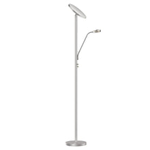 Load image into Gallery viewer, Mother & Son Floor Lamp, Satin Nickel Finish