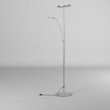 Load image into Gallery viewer, Mother & Son Floor Lamp, Satin Nickel Finish