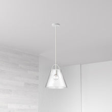 Load image into Gallery viewer, 1LT Incandescent Pendant, MW, Clear Glass