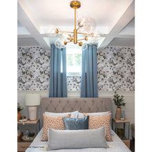 Load image into Gallery viewer, 8LT Chandelier, VB with Clear Glass