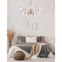 Load image into Gallery viewer, 12LT Chandelier, VB with Clear Glass