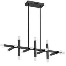 Load image into Gallery viewer, 48W Horiz Chandelier, MB, Frosted Acrylic Diff