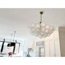 Load image into Gallery viewer, 18LT Chandelier, AGB Finish, Opal Glass