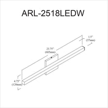 Load image into Gallery viewer, 18W Vanity, AGB, FR Acrylic Diffuser