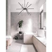 Load image into Gallery viewer, 60W Chandelier MB, WH Acrylic Diffuser