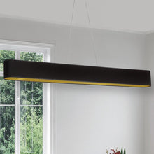 Load image into Gallery viewer, 30W Horiz Pendant, BLK/GLD shade, MB
