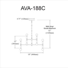 Load image into Gallery viewer, 8LT Incandescent Chandelier, VB