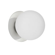 Load image into Gallery viewer, 1LT Halogen Wall Sconce, PC, White Glass