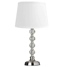 Load image into Gallery viewer, 1LT Table Lamp Cut Crystal Ball,Wht Shd