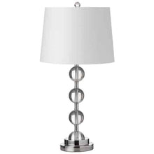 Load image into Gallery viewer, 1LT Incandescent Crystal Lamp, PC, White Shade