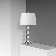 Load image into Gallery viewer, 1LT Incandescent Crystal Lamp, PC, White Shade