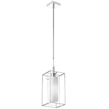 Load image into Gallery viewer, 1LT Pendant, Rectangular Metal Frame,Frosted Gls