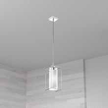 Load image into Gallery viewer, 1LT Pendant, Rectangular Metal Frame,Frosted Gls