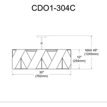 Load image into Gallery viewer, 4LT Incandescent Chandelier, MB, BK Ribbon