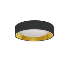Load image into Gallery viewer, 11" Flush Mount, BK/GLD shade