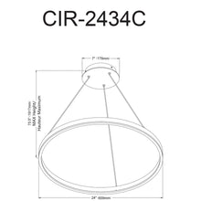 Load image into Gallery viewer, 34W Chandelier, MB, FR Acrylic Diffuser